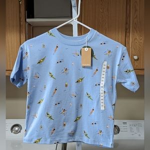 Monoprix 100% Cotton Crew Neck Lil Swimmers Graphic Tee Kids 6 NWT
